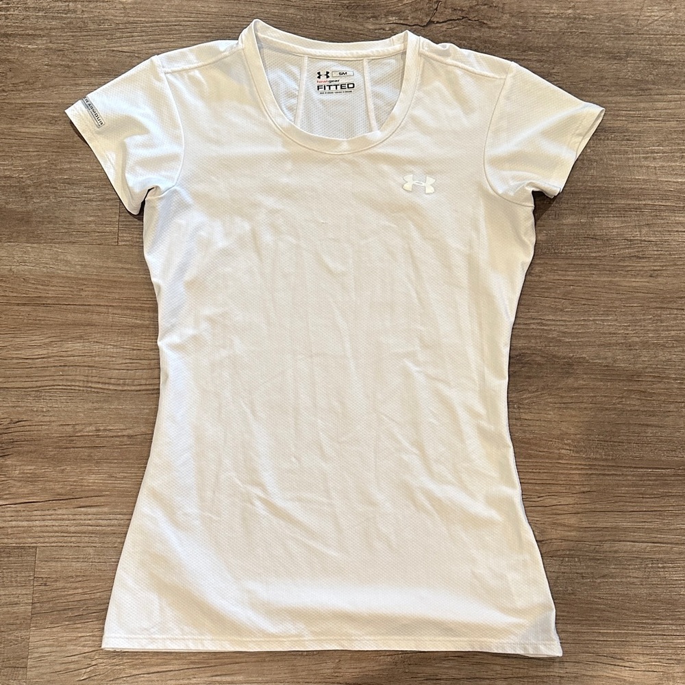 Under Armour Women's Short Sleeve White Dri-Fit Tee
